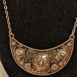Ancient Egyptian Style Bronzed Necklace